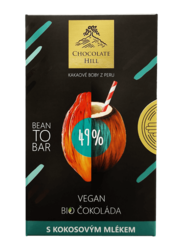 49% BIO veganská čokoláda s kokosovým mlékem 60 g