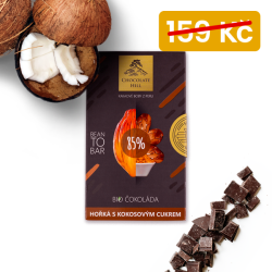 akce - 85% BIO hořká čokoláda s kokosovým cukrem 60 g