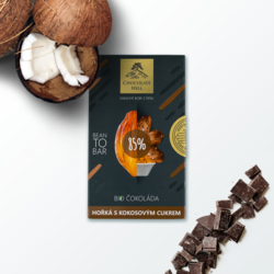85% BIO hořká čokoláda s kokosovým cukrem 60 g designové foto