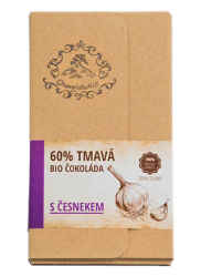 Česneková čokoláda BIO 60%
