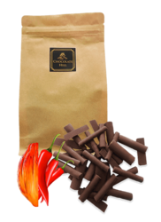 65% BIO čokoláda s chilli tyčinky Vyberte gramáž 250 g