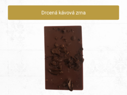 Mini čokoládka s drcenými kávovými zrny