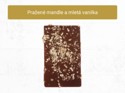 Mini čokoládka s praženými mandlemi a mletou vanilkou