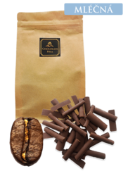 45% mléčná čokoláda s výběrovou kávou Vyberte gramáž: 250 g