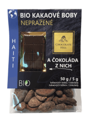 Nepražené kakaové boby z Haiti BIO + ochutnávková čokoláda